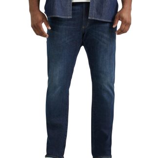 Classic dark straight jeans