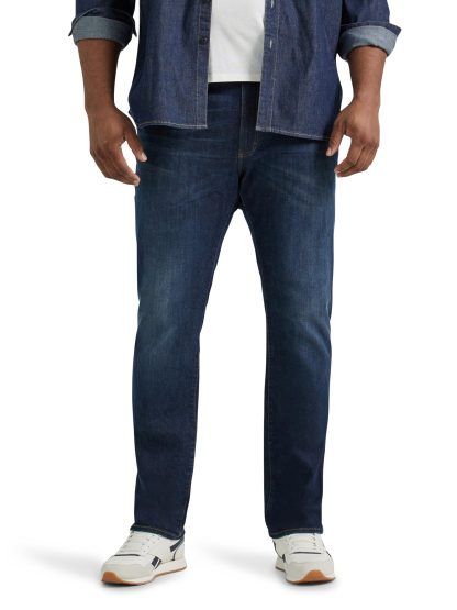 Classic dark straight jeans