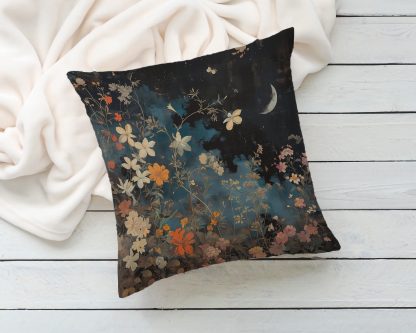 Moonlit night flower pillow - Image 3