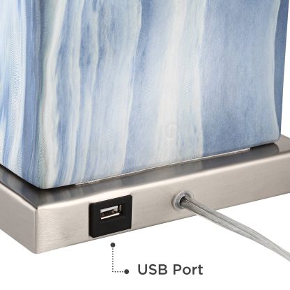 Modern simple imitation marble charging desk lamp - Image 5