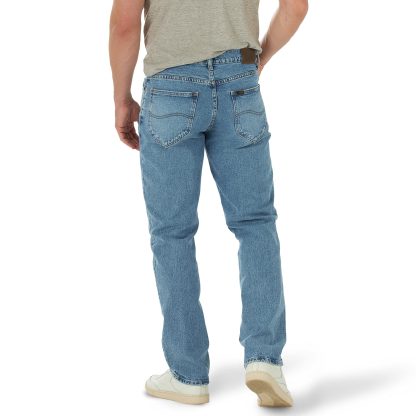 Men's classic straight washed jeans - Image 4