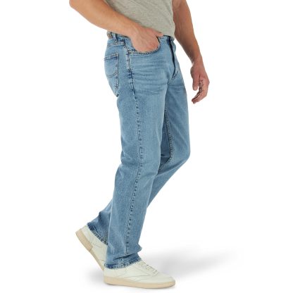 Men's classic straight washed jeans - Image 2