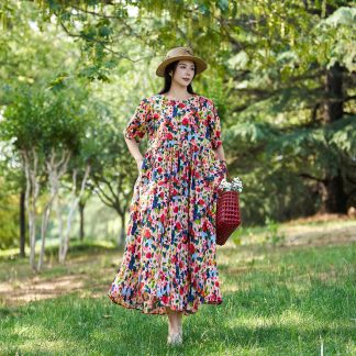 Colorful floral dress