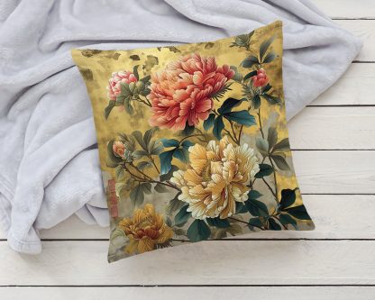 Chinese style peony pillow - Image 2