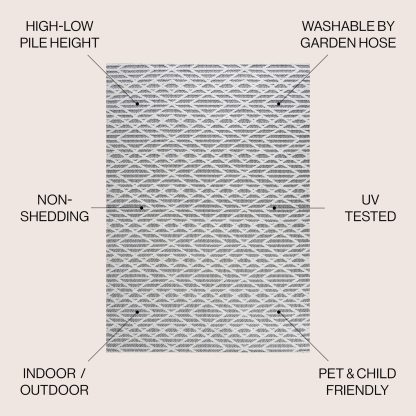 Geometric woven outdoor rug - Image 5