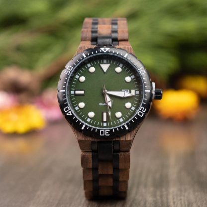 Natural wood diving style watch - Image 7