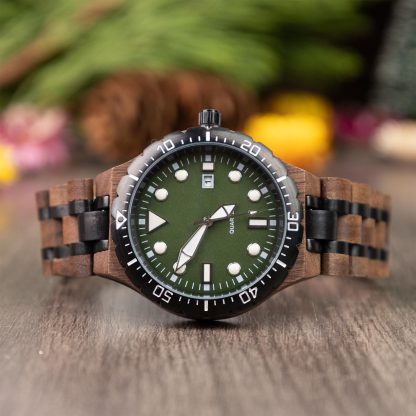 Natural wood diving style watch - Image 4