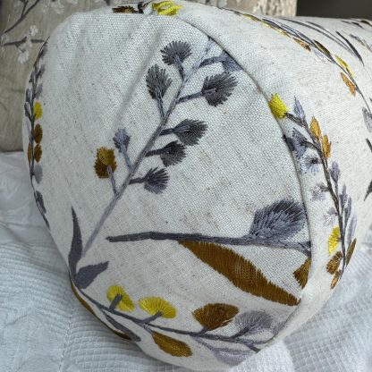 Elegant embroidered cylindrical pillow - Image 6
