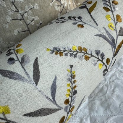 Elegant embroidered cylindrical pillow - Image 5