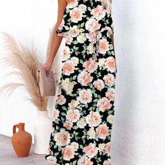 Floral tube top dress