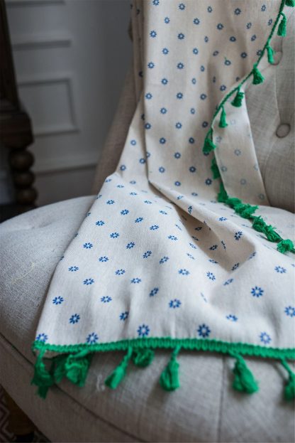 Polka dot tassel curtain details - Image 5
