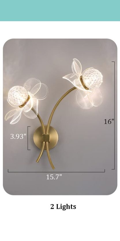 Flower shape wall lamp - Image 9