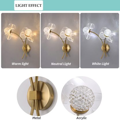 Flower shape wall lamp - Image 6