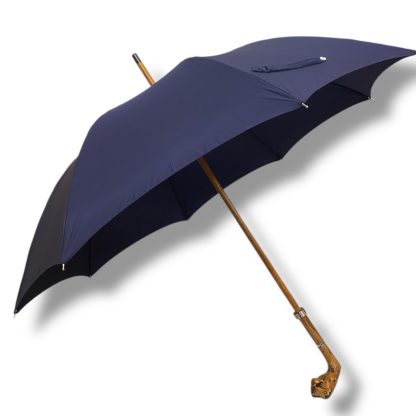 Long handle umbrella with dragon head carving and solid wood handle - Image 7