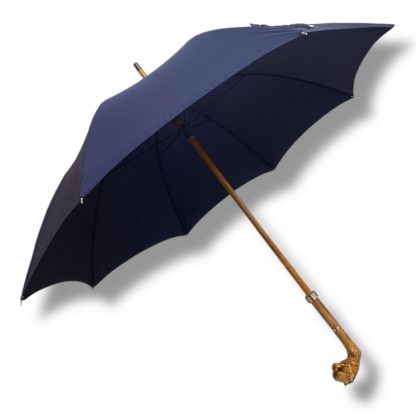 Long handle umbrella with dragon head carving and solid wood handle - Image 6