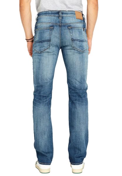 Men's medium blue washed jeans - Image 2