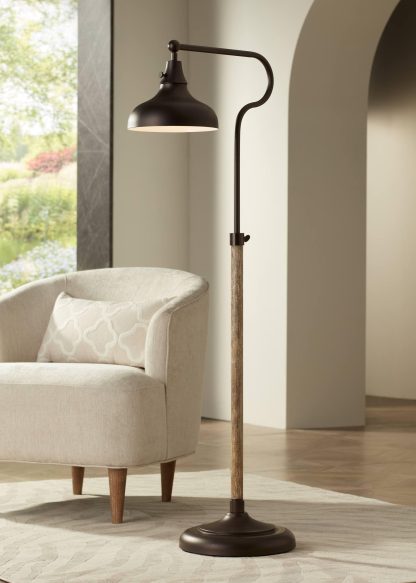 Retro industrial style adjustable floor lamp