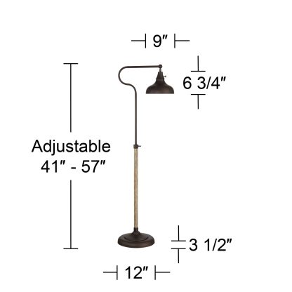 Retro industrial style adjustable floor lamp - Image 6