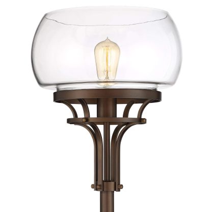 Industrial style glass cover floor lamp - Image 3