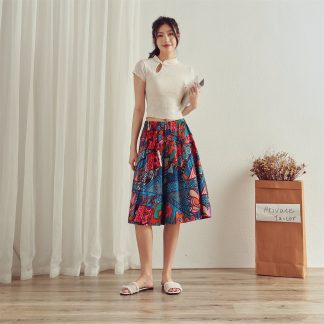 Art print skirt