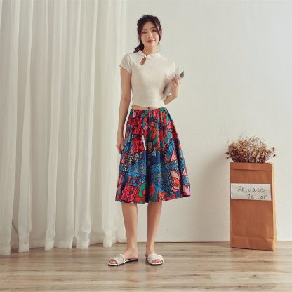 Art print skirt