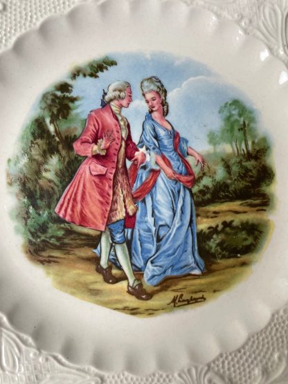 European classical figure porcelain plate - Image 5