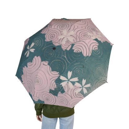 Japanese style cherry blossom umbrella for sunny and rainy days - Image 3