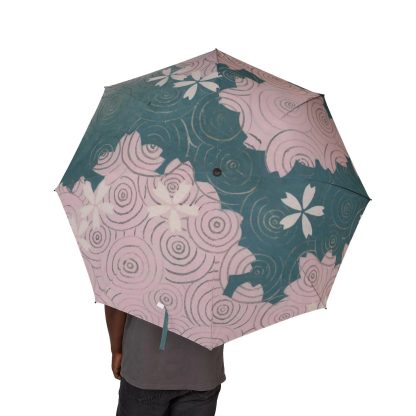 Japanese style cherry blossom umbrella for sunny and rainy days - Image 2
