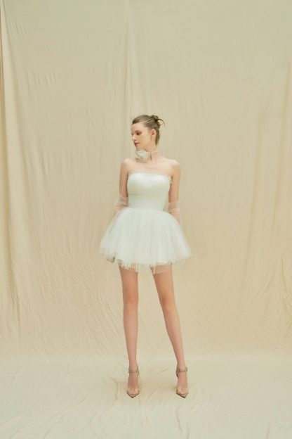 Ballet girl style tube top tutu skirt