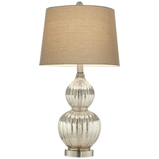 Retro glass gourd-shaped table lamp