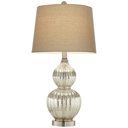 Retro glass gourd-shaped table lamp