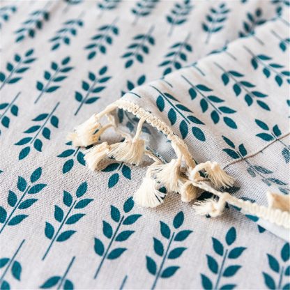 Natural plant print curtains - Image 4