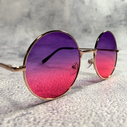 Retro gradient round frame sunglasses - Image 4