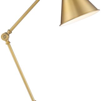 Vintage Gold Adjustable Arm Table Lamp