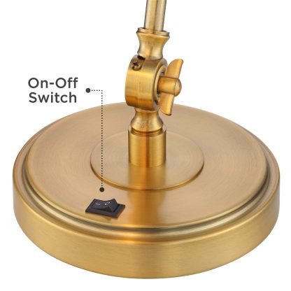 Vintage Gold Adjustable Arm Table Lamp - Image 5