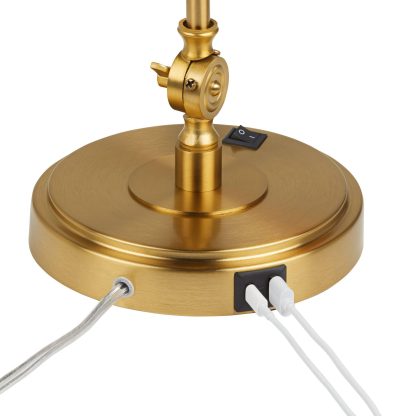 Vintage Gold Adjustable Arm Table Lamp - Image 2