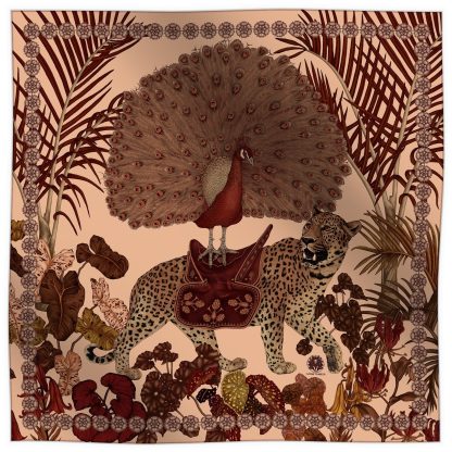 Vintage floral silk scarf - Image 7