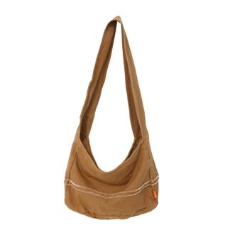 Khaki Canvas Casual Shoulder Bag