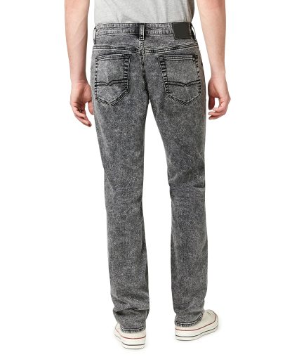 Distressed Smoky Grey Straight Jeans - Image 4