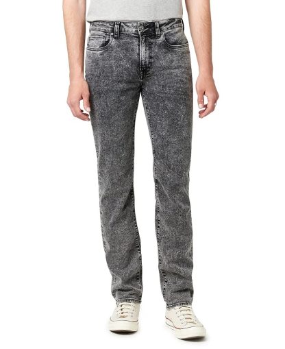 Distressed Smoky Grey Straight Jeans