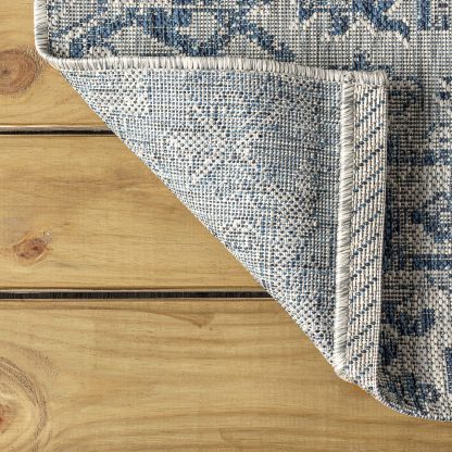 Retro geometric pattern outdoor carpet - Image 7