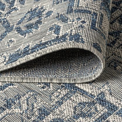 Retro geometric pattern outdoor carpet - Image 3