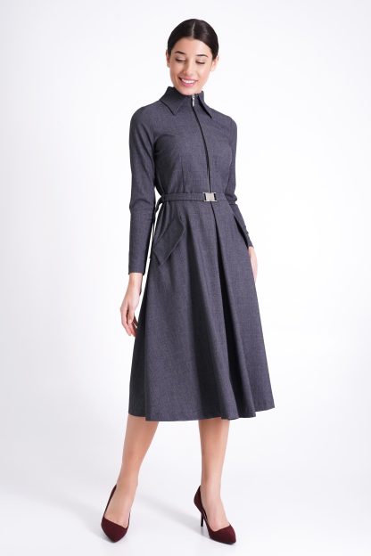 Retro style waisted skirt dress - Image 7