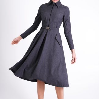 Retro style waisted skirt dress