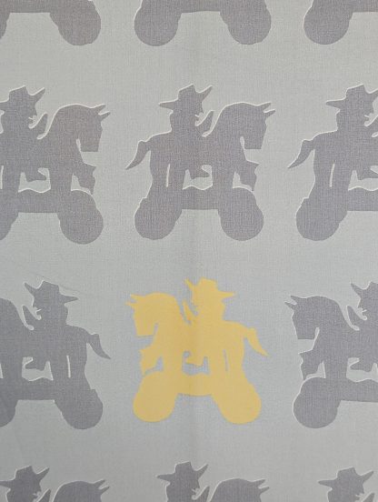 Knight silhouette silk scarf - Image 3