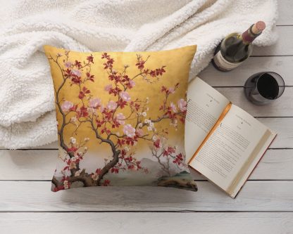 New Chinese style flower and bird pillow