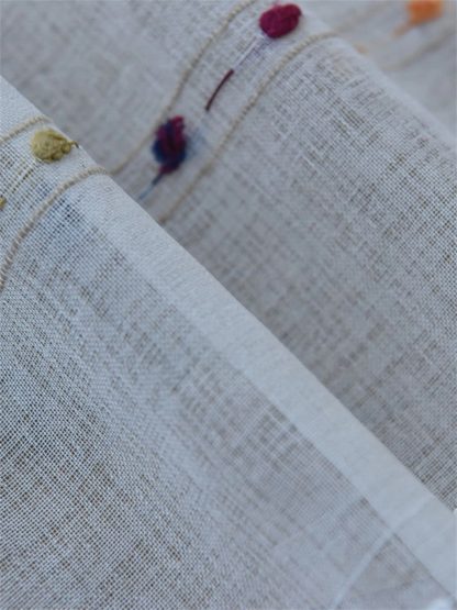 Colorful beads and wool balls short curtain - Image 3