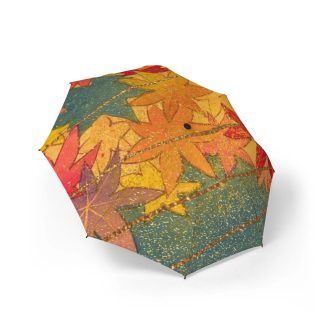 Artistic Maple Leaf Umbrella for Sunny and Rainy Days