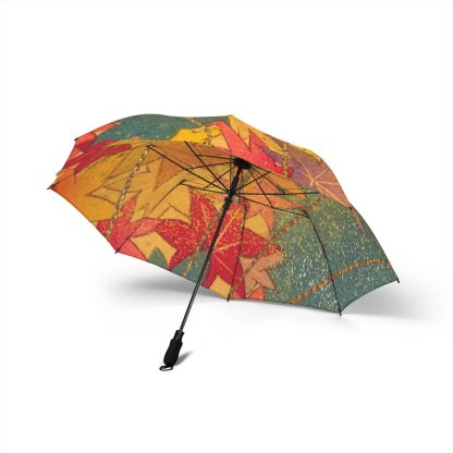 Artistic Maple Leaf Umbrella for Sunny and Rainy Days - Image 5