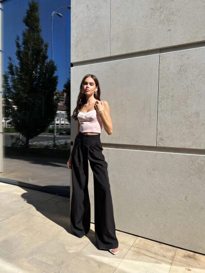 Draped wide-leg trousers - Image 3